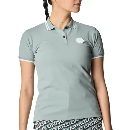 Under Armour Polo Shirt Women's Silica Green/White348