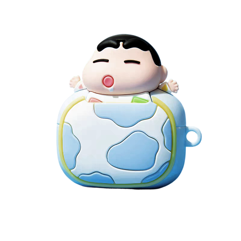 Yuesiyu is suitable for Apple AirPods 1/2/3/4 generation Airpods Pro/2nd generation silicone cartoon Internet celebrity Crayon Xiao trendy style anti-fall and dust-proof earphone case