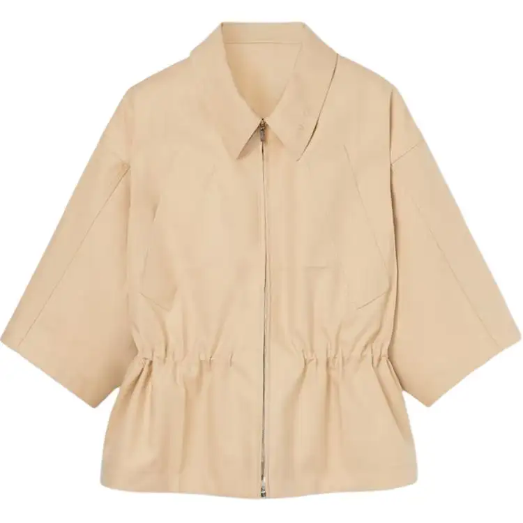 GUCCI Cotton Gabardine Short Sleeve Jacket