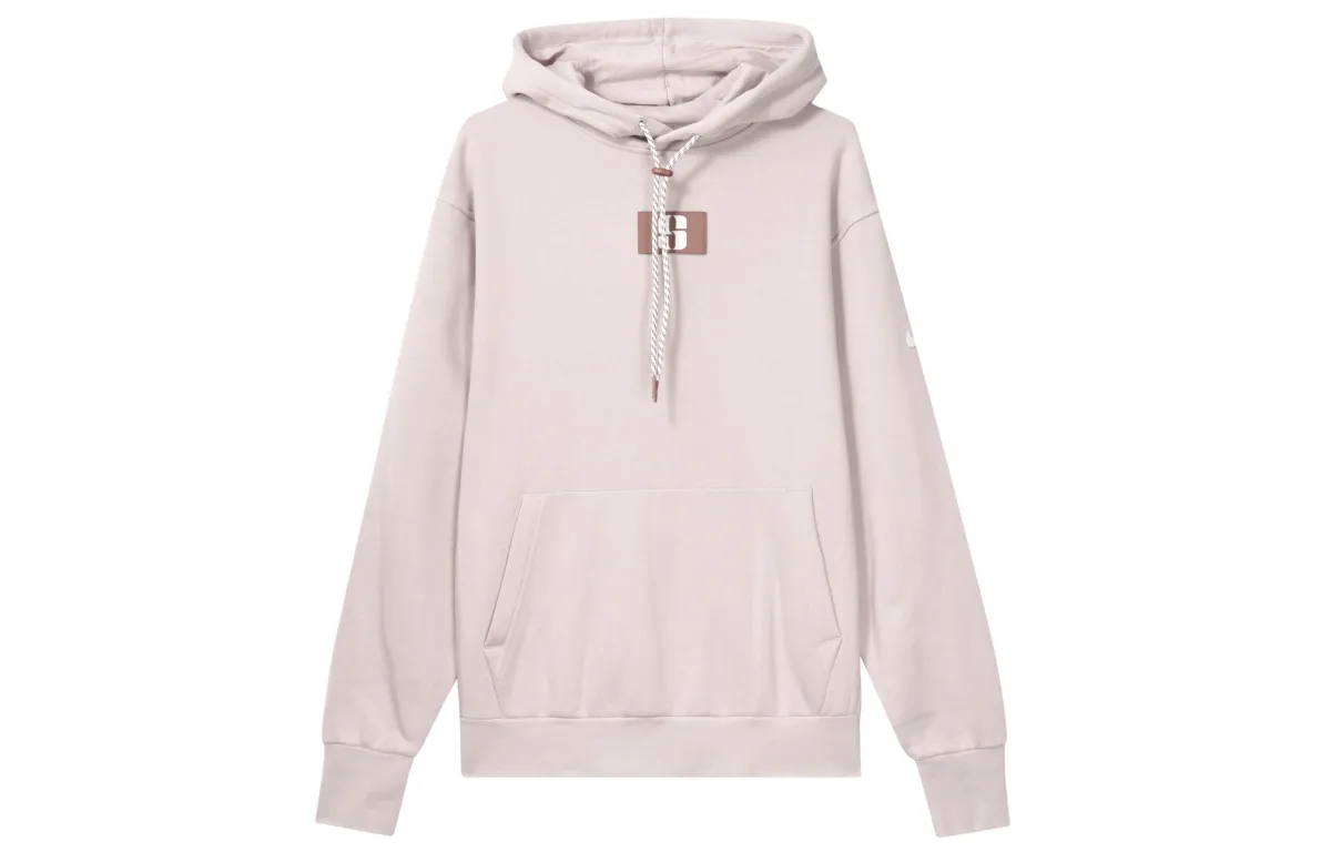 Nike Sabrina Letter Label Hooded Thickened And Fleece Lined Casual Sweatshirt Women's Gray Purple