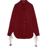 GUCCI Drawstring Collared Long Sleeve Shirt