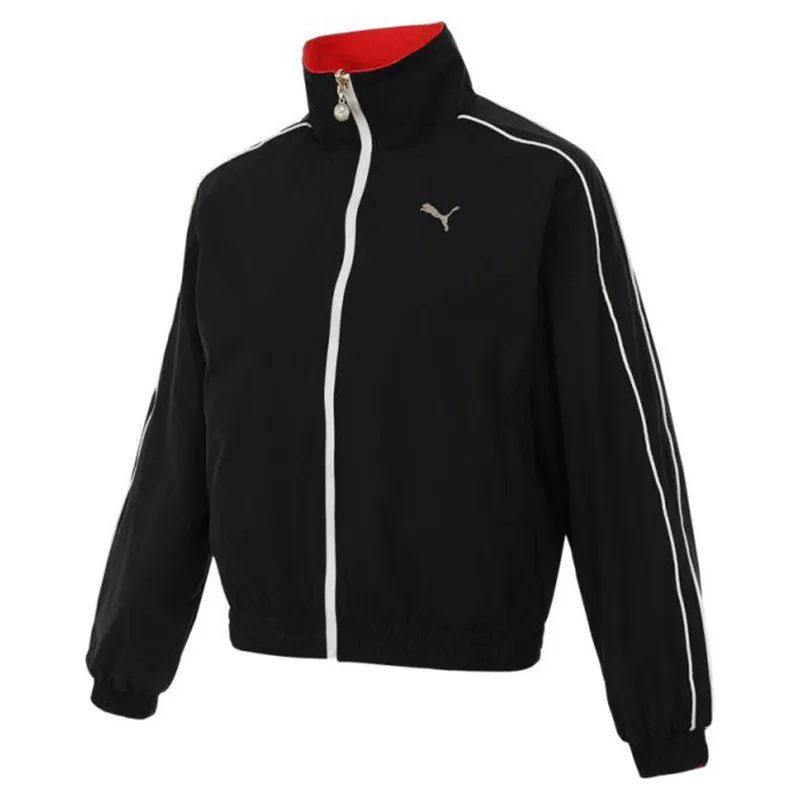 PUMA Jackets Women's Black Stand Collar Moderate Other
