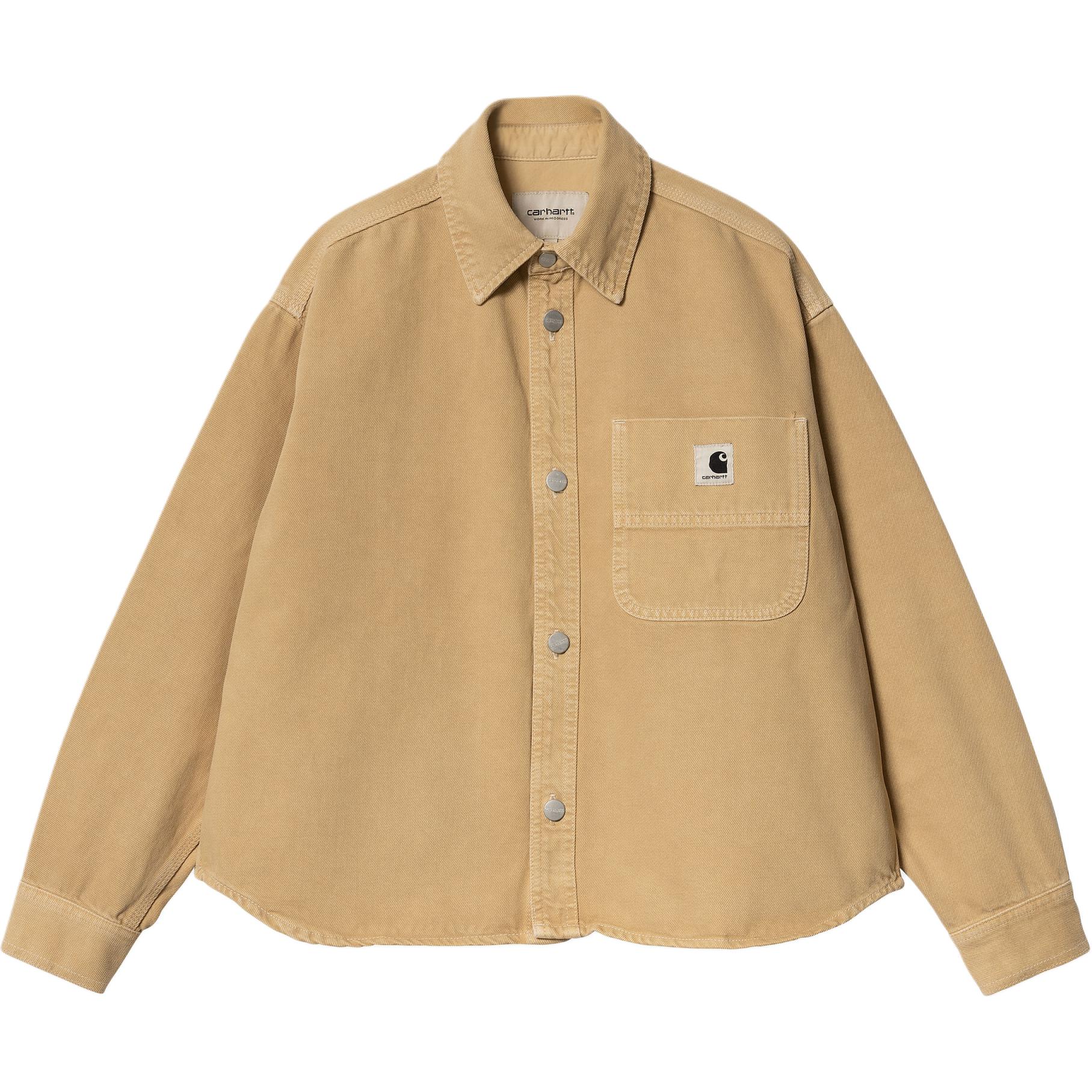 Женская куртка Carhartt WIP SS24 W' Georgia Shirt Jac (серый деним)