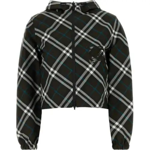 Burberry Checked Reversible Hooded Jacket