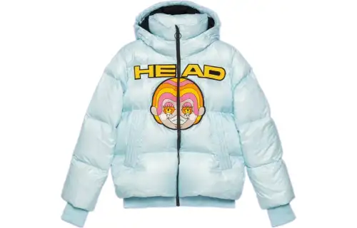 GUCCI Jackets Women's Light Blue Hooded Moderate