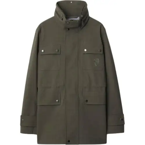 Burberry B Shield-embroidered jacket