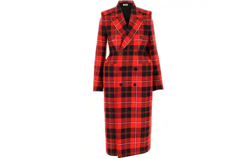 Balenciaga Hourglass Coat Women's Red