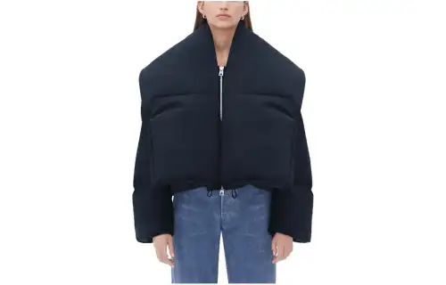 Bottega Veneta FW23 Down Jacket Women's Marine Blue