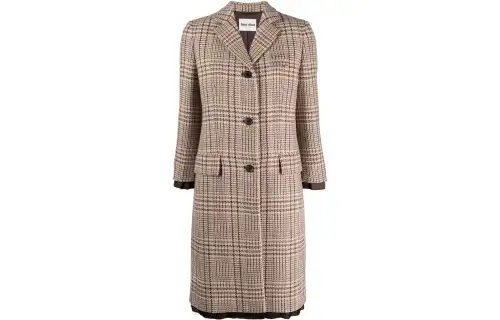 MIU MIU Coats Women's Beige Moderate Straight Fit