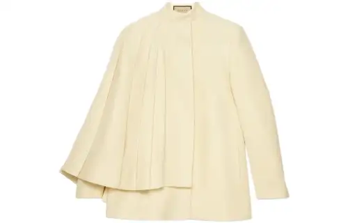 【Previous Season】textured pleated fitted jacket