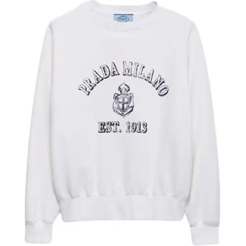 Prada Logo Printed Crewneck Sweatshirt