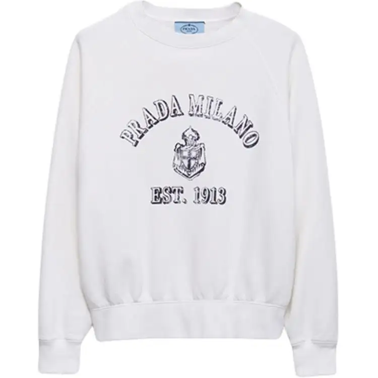 Prada Logo Printed Crewneck Sweatshirt