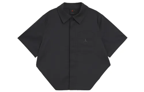 Jordan Shirts Women's Black Square Collar Moderate Workwear