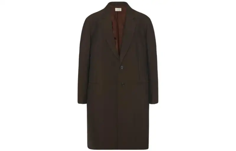 THE ROW Coats Women's Brown Lapel Moderate Straight Fit