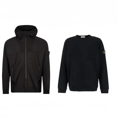 STONE ISLAND Casual Sportswear Unisex Black