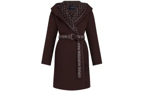 LOUIS VUITTON Coat Women's Dark Red