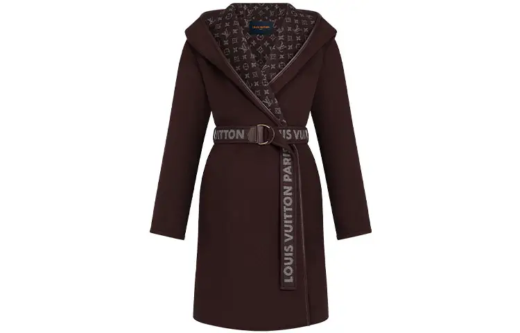 LOUIS VUITTON Coat Women's Dark Red