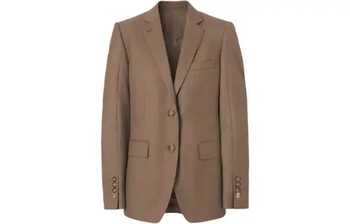 Burberry SS21 Business Suit Coat Women's Dark Taupe Umber