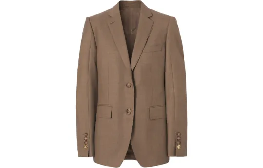 Burberry SS21 Business Suit Coat Women's Dark Taupe Umber