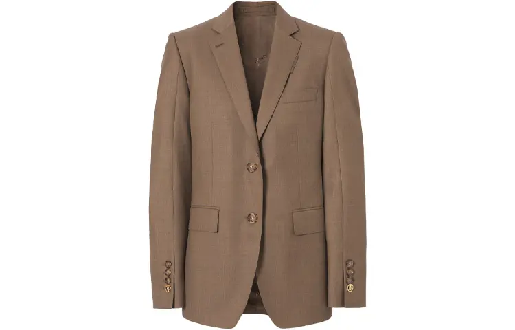 Burberry SS21 Business Suit Coat Women's Dark Taupe Umber