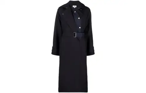 KENZO Coats Women's Blue Lapel Moderate