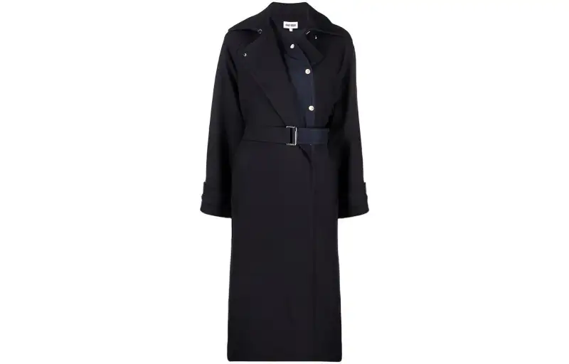 KENZO Coats Women's Blue Lapel Moderate