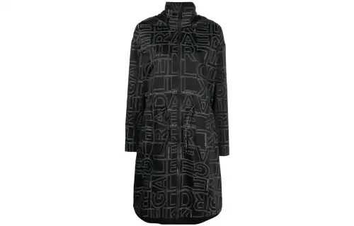 【Best of: PromotionsPrevious Season】logo jacquard hooded parka