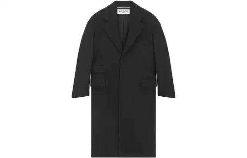 【Previous Season】notched-lapels wool single-breasted coat