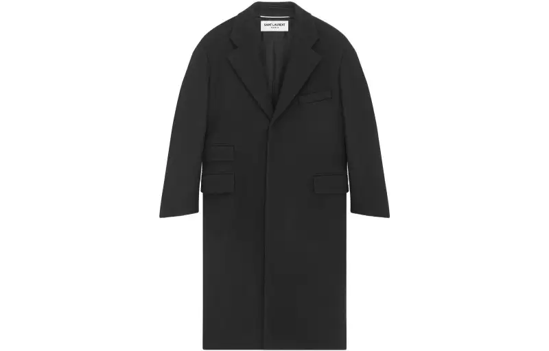 【Previous Season】notched-lapels wool single-breasted coat