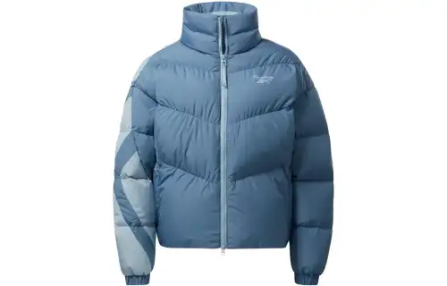 Reebok Down Jackets Women's Blue/Light Gray Stand Collar Moderate Other