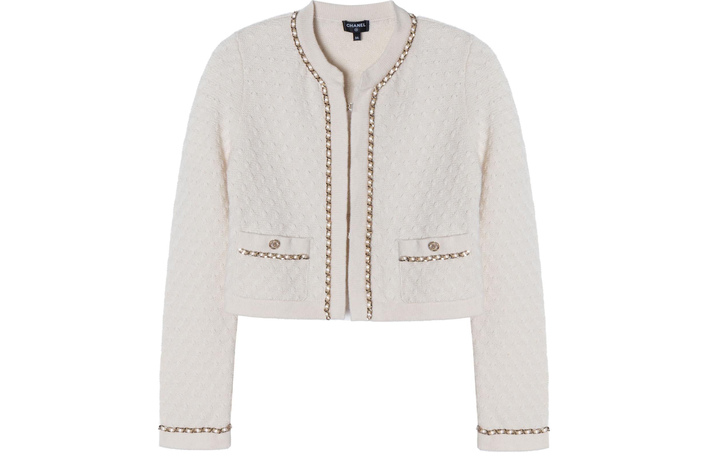 CHANEL 2024 Spring Summer New Arrivals Knitwear Women's Ecru