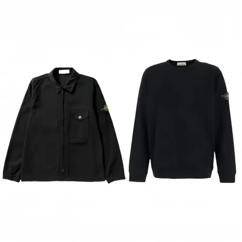 STONE ISLAND Casual Sportswear Unisex Black