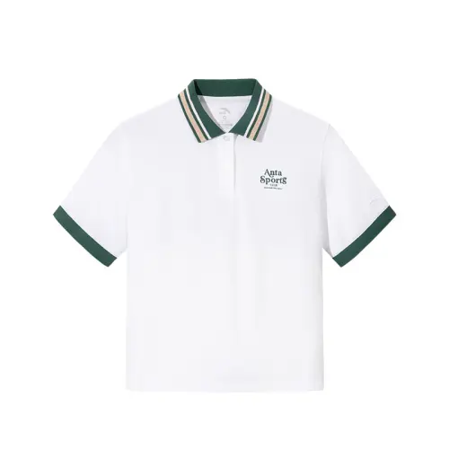 Anta Life Collection Polo Shirt Women's Snowflake White