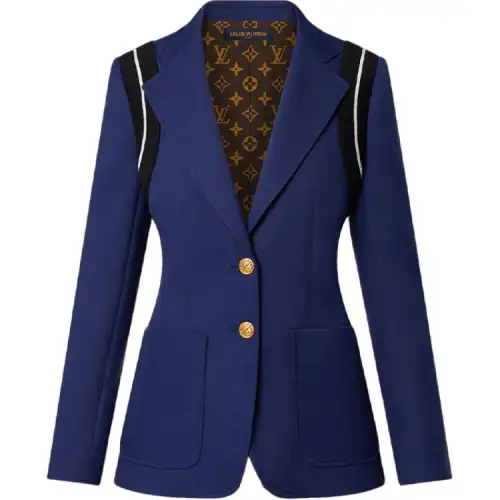 LOUIS VUITTON FW22 Business Suit Coat Women's Navy Blue