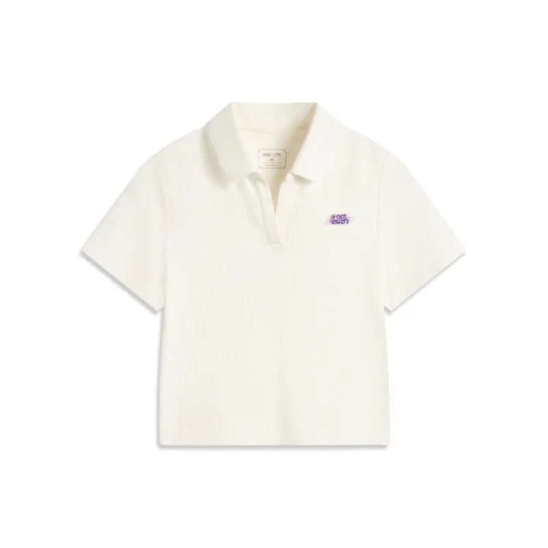 Li Ning x LEAGUE OF LEGENDS Sports Life Collection Polo Shirt Women's Ivory