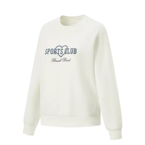 Li Ning Sports Lifestyle Collection Sports Trendy Collection Sweatshirt Women's Ivory