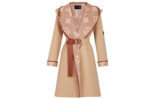 LOUIS VUITTON Coat Women's Camel