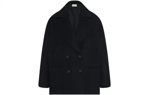 THE ROW Coats Women's Black Lapel Moderate