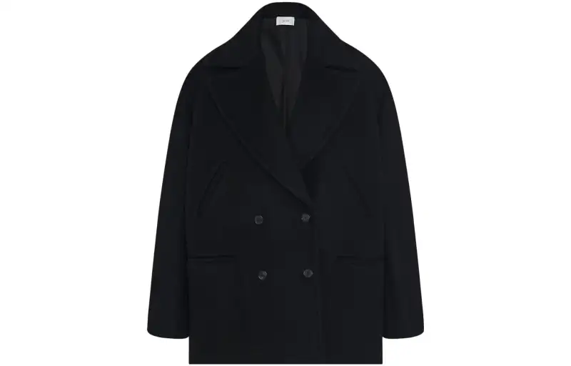 THE ROW Coats Women's Black Lapel Moderate