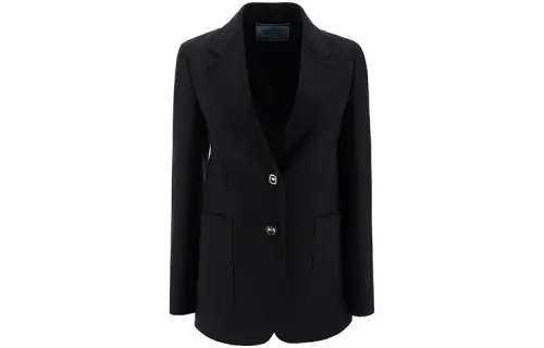 PRADA Business Suits Women's Black Suit Collar Moderate