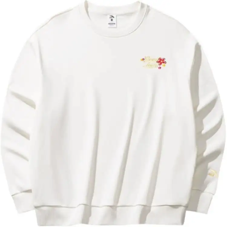 Anta Good Things Will Happen Sweatshirt Women's Ivory White
