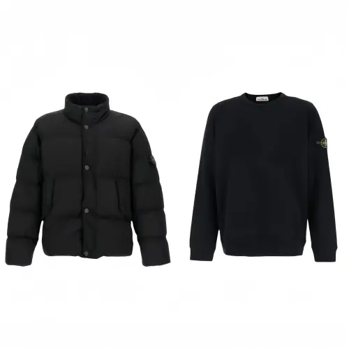 STONE ISLAND Casual Sportswear Unisex Black