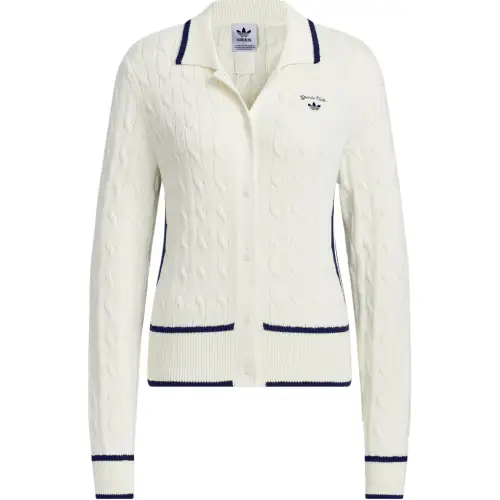 Adidas Originals RETROCARDIGAN SPORTY CLUB Knitwear Women's Jade White