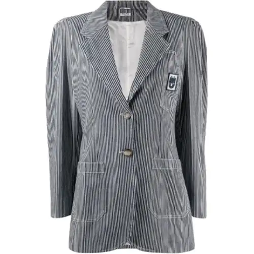 MIU MIU Business Suit Coat Women's Blue