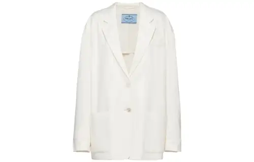 PRADA Business Suits Women's White Suit Collar Moderate