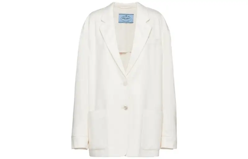 PRADA Business Suits Women's White Suit Collar Moderate