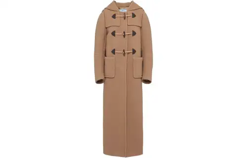 Prada slouch-hood wool coat