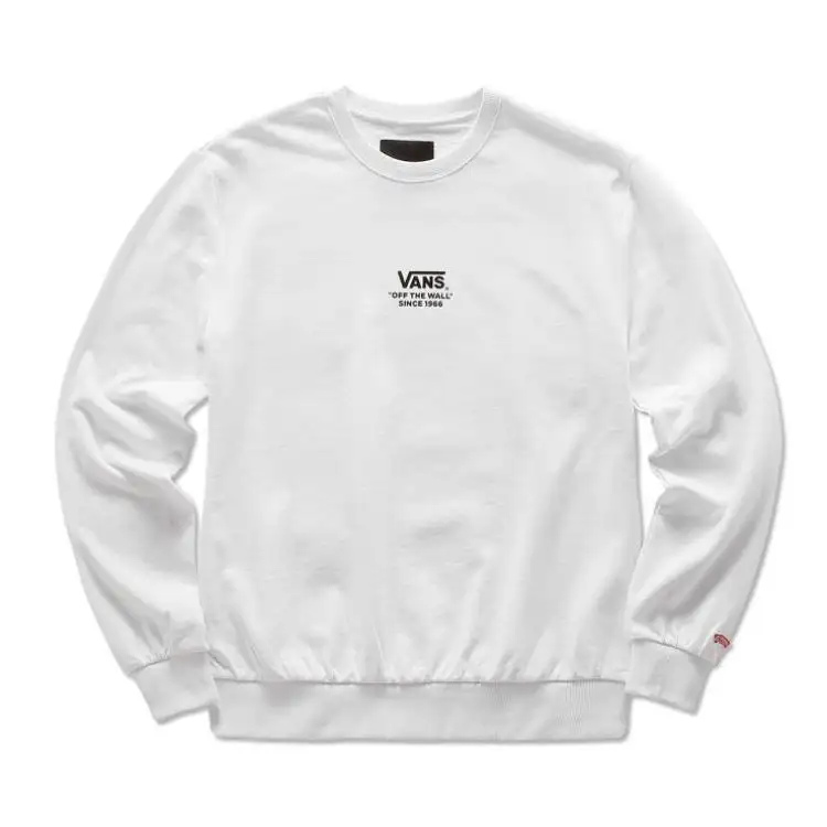 Vans Sweatshirts Women's White Crew Neck Moderate Regular