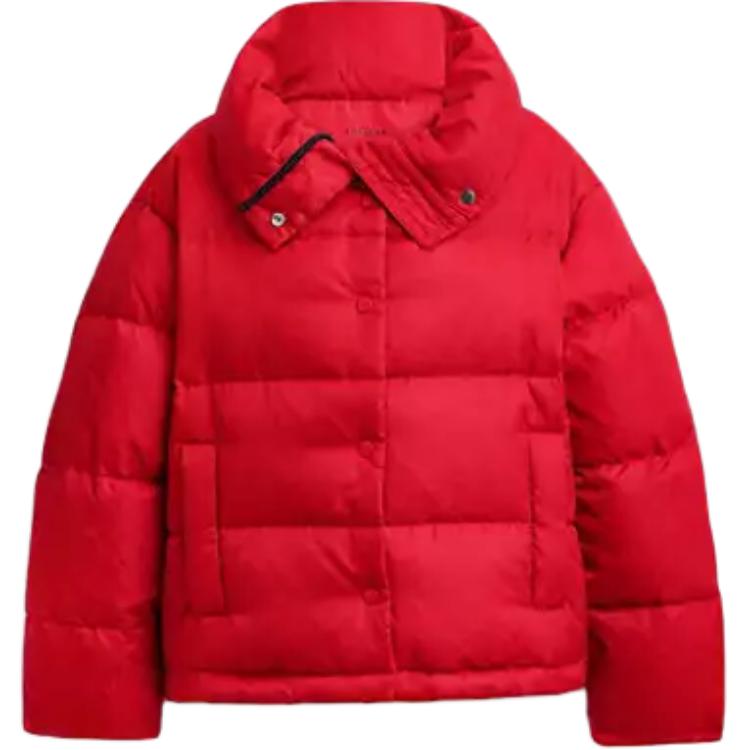 Куртка COACH Signature Jacquard Short Puffer In Recycled Polyamide (красный)