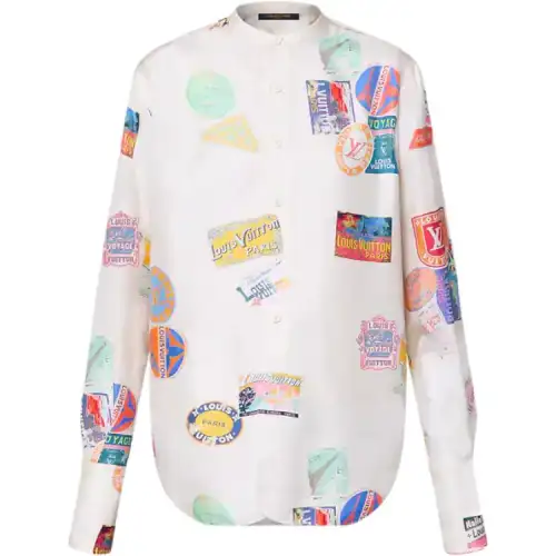 Lv Mahina Patch Silk Shirt